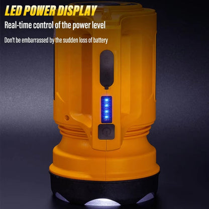 E-SMARTER 8W5205-2 Small Carrying Light With RGB Colorful Lamps Outdoor Cycling Searchlight(Yellow)
