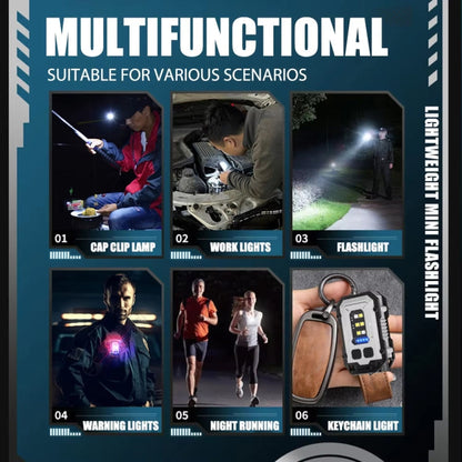 E-SMARTER YSD01 Outdoor Portable Mini Keychain Light Magnetic Anti Loss Auto Repair Light(Black)