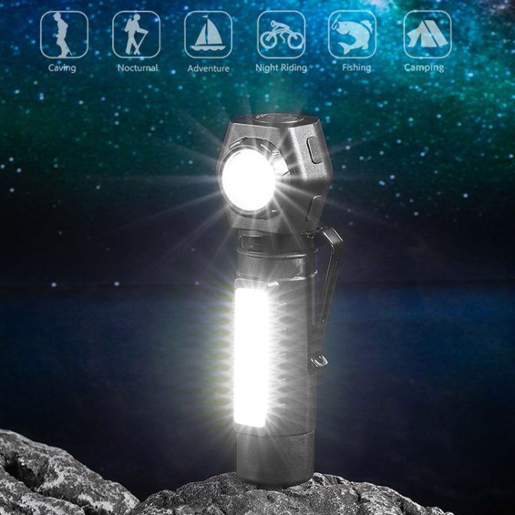 E-SMARTER KX212 Aluminium Alloy USB Rechargeable COB Flashlight Strong Light Long Shot Headlamp LED Camping Light