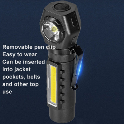 E-SMARTER KX212 Aluminium Alloy USB Rechargeable COB Flashlight Strong Light Long Shot Headlamp LED Camping Light
