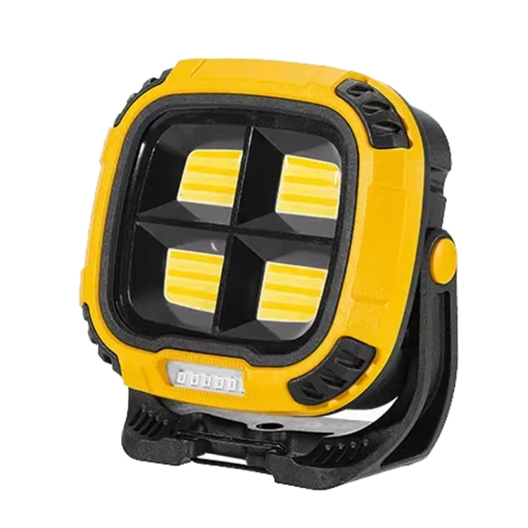 E-SMARTER W894-1 COB Magnetic Projector Work Light Emergency Portable Bright Flashlight(Yellow)