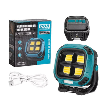 E-SMARTER W894-1 COB Magnetic Projector Work Light Emergency Portable Bright Flashlight(Blue)