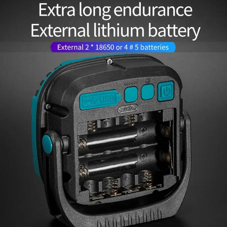 E-SMARTER W894-1 COB Magnetic Projector Work Light Emergency Portable Bright Flashlight(Yellow)