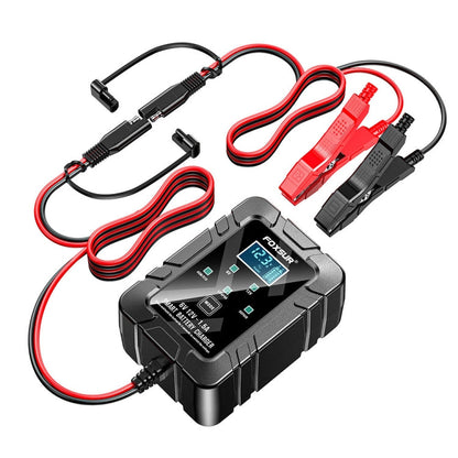 FOXSUR 6V/12V 1.5A Lawn Mower Motorcycle Lead Acid Battery SAE Plug Charger(US Plug)