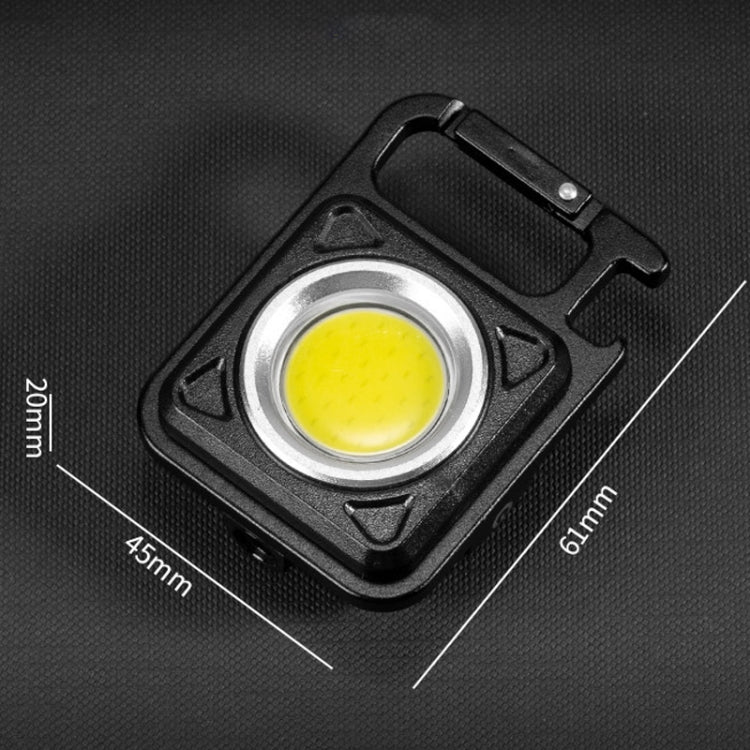 E-SMARTER W5134 Mini LED Glow Torch Strong Light Portable Keychain Light(Black)