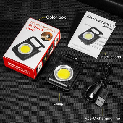 E-SMARTER W5134 Mini LED Glow Torch Strong Light Portable Keychain Light(Black)