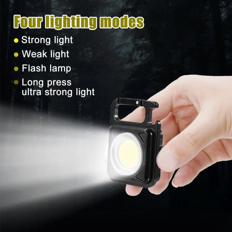 E-SMARTER W5134 Mini LED Glow Torch Strong Light Portable Keychain Light(Black)