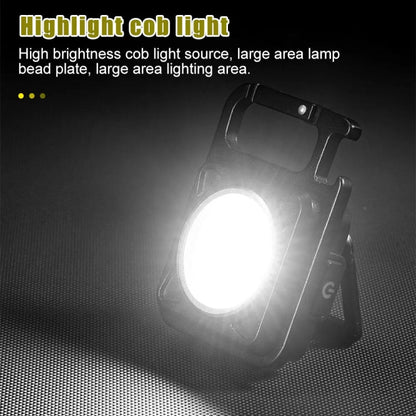 E-SMARTER W5134 Mini LED Glow Torch Strong Light Portable Keychain Light(Black)
