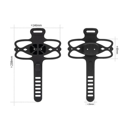 GUB P9 Bicycle Dragonfly Shape Silicone Phone Holder(Black)
