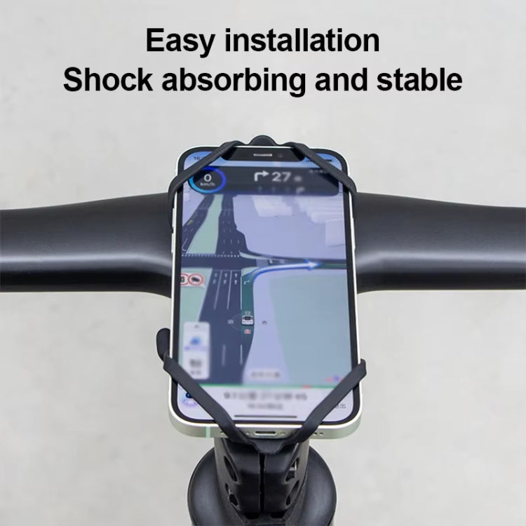 GUB P9 Bicycle Dragonfly Shape Silicone Phone Holder(Orange)