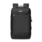 SKV B20453 Men Business Casual Multifunctional Double Shoulder Bag Large Capacity Laptop Backpack(Black)
