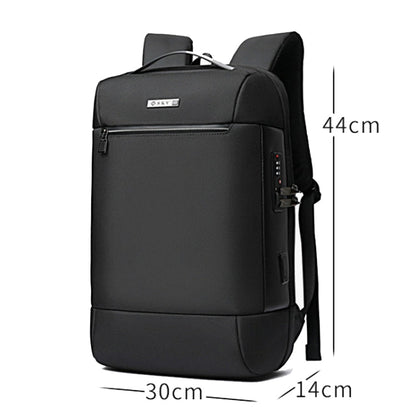 SKV B20453 Hommes Sac à Dos Multifonctionnel Business Décontracté Double Épaule Grande Capacité pour Ordinateur Portable (Bleu)