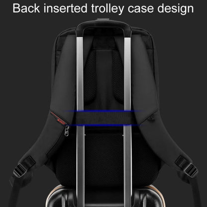 SKV B20453 Hommes Sac à Dos Multifonctionnel Business Décontracté Double Épaule Grande Capacité pour Ordinateur Portable (Bleu)