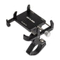 GUB PLUS21 Bicycle Mobile Phone Holder Motorcycle 360 Degree Rotating Mount For 22.2-31.8mm Tube Diameter(Black)