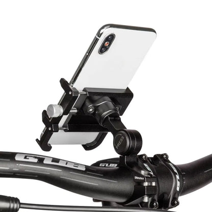 GUB PLUS21 Bicycle Mobile Phone Holder Motorcycle 360 Degree Rotating Mount For 22.2-31.8mm Tube Diameter(Black)