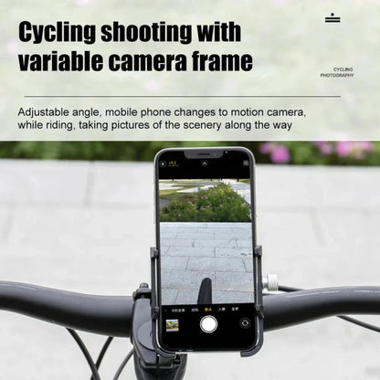 GUB PLUS21 Bicycle Mobile Phone Holder Motorcycle 360 Degree Rotating Mount For 22.2-31.8mm Tube Diameter(Black)