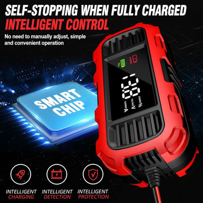 FOXSUR 2A 12V Motorcycle ATV Fully Automatic Trickle Battery Charger(US Plug)