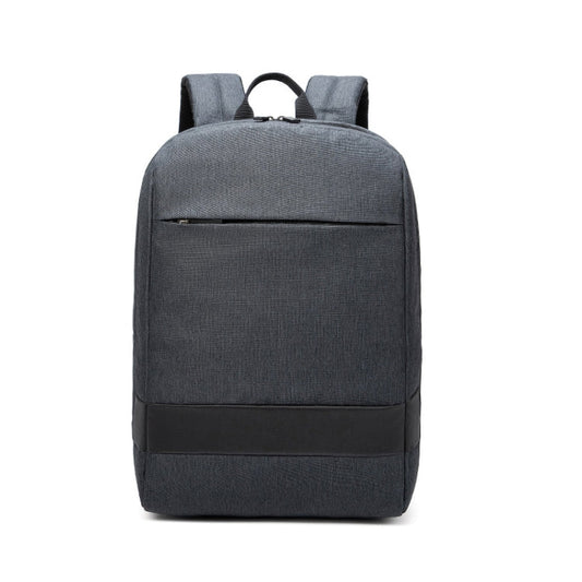 SKV B22016 Sac à dos pour ordinateur portable, double épaule, décontracté, pour homme, voyage, extérieur (gris-bleu)