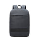 SKV B22016 Men Business Casual Double Shoulder Bag Outdoor Travel Laptop Backpack(Gray Blue)