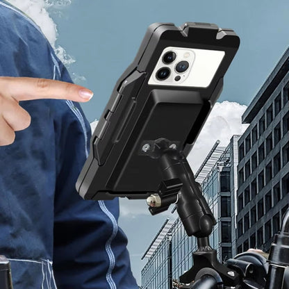 GUB PLUS17 Bicycle Mobile Phone Waterproof Bag Holder Motorcycle Handlebar Rainproof Stand(Black)