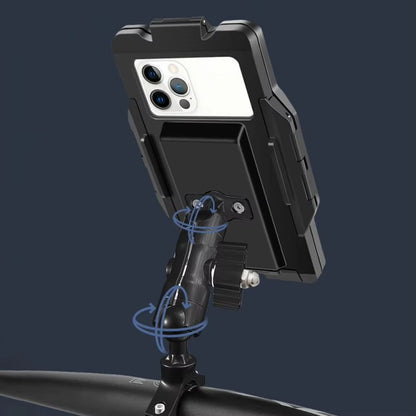 GUB PLUS17 Bicycle Mobile Phone Waterproof Bag Holder Motorcycle Handlebar Rainproof Stand(Black)