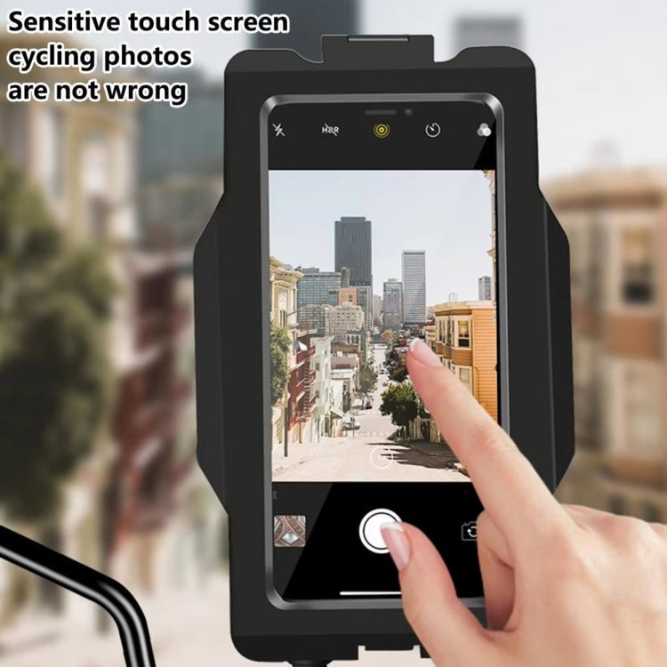 GUB PLUS17 Bicycle Mobile Phone Waterproof Bag Holder Motorcycle Handlebar Rainproof Stand(Black)