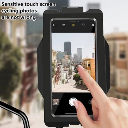 GUB PLUS17 Bicycle Mobile Phone Waterproof Bag Holder Motorcycle Handlebar Rainproof Stand(Black)