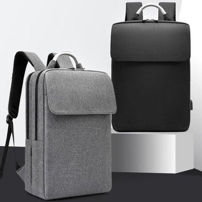 SKV BLB21282 Men Business Duty Traveling Double Shoulder Bag Lightweight Large Capacity Laptop Backpack(Gray)