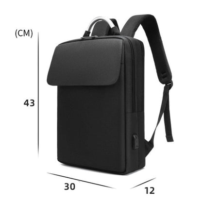 SKV BLB21282 Men Business Duty Traveling Double Shoulder Bag Lightweight Large Capacity Laptop Backpack(Gray)