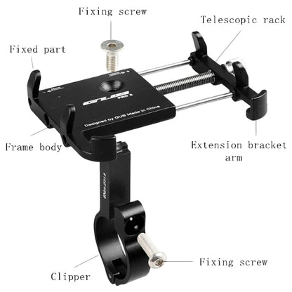 GUB PRO2 Aluminium Bicycle Phone Holder(Red)