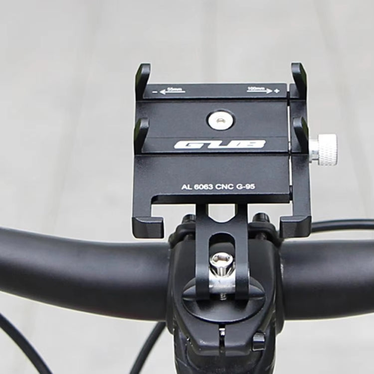 GUB G-95 Support de téléphone portable pour vélo Support de fixation sur couvercle de bol de guidon de vélo (noir)