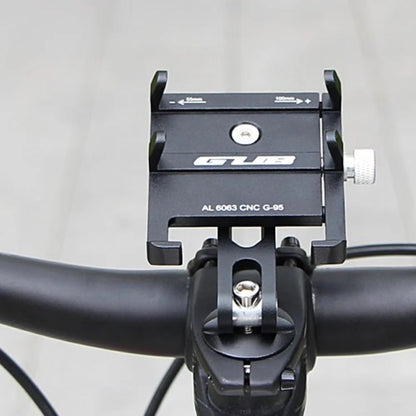 GUB G-95 Support de téléphone portable pour vélo Support de fixation sur couvercle de bol de guidon de vélo (noir)