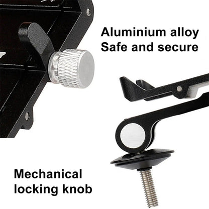 GUB G-95 Support de téléphone portable pour vélo Support de fixation sur couvercle de bol de guidon de vélo (noir)
