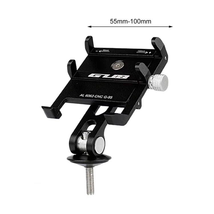 GUB G-95 Support de téléphone portable pour vélo Support de fixation sur couvercle de bol de guidon de vélo (noir)