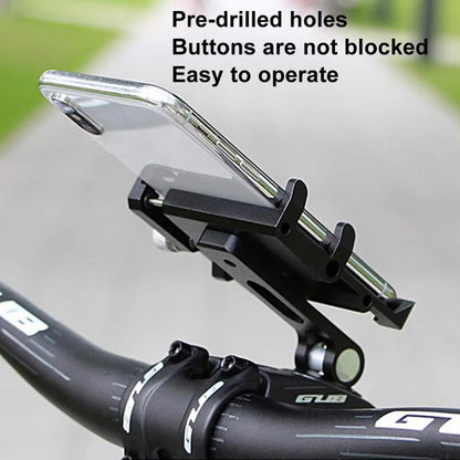 GUB G-95 Support de téléphone portable pour vélo Support de fixation sur couvercle de bol de guidon de vélo (noir)