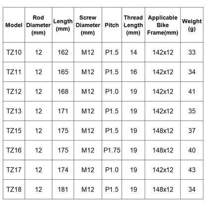 GUB TZ18 MTB Road Bicycle Frame Aluminium Bucket Axle Bar