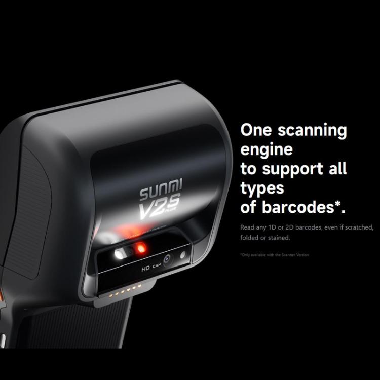 SUNMI V2s PLUS Handheld Cash Register With 80mm Printer Intelligent Mobile Terminal, Spec: 3+32G Scanner(EU Plug)