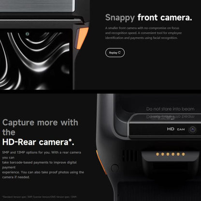 SUNMI V2s PLUS Handheld Cash Register With 80mm Printer Intelligent Mobile Terminal, Spec: 2+16G Standard(US Plug)