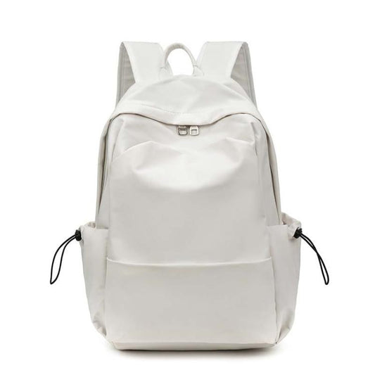 SKV B1530 Large Capacity Student School Bag Casual Double Shoulder Laptop Backpack(White)