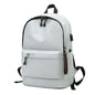 SKV B21071 Large Capacity Student School Bags Leisure Traveling Double Shoulder Laptop Backpack(Silver Gray)