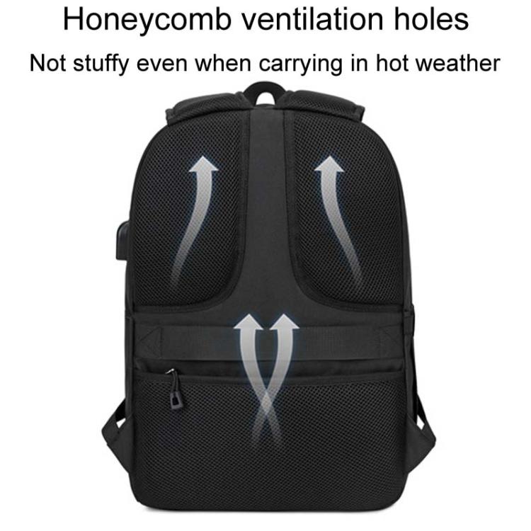 SKV B21071 Sacs d'école grande capacité pour étudiants Sac à dos pour ordinateur portable à double épaule pour les voyages de loisirs (Noir)