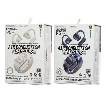 REMAX OpenBuds P5 PRO Air Conduction Hanging Ear Bluetooth Earphone ENC Sports Noise Reduction Earphone(White)
