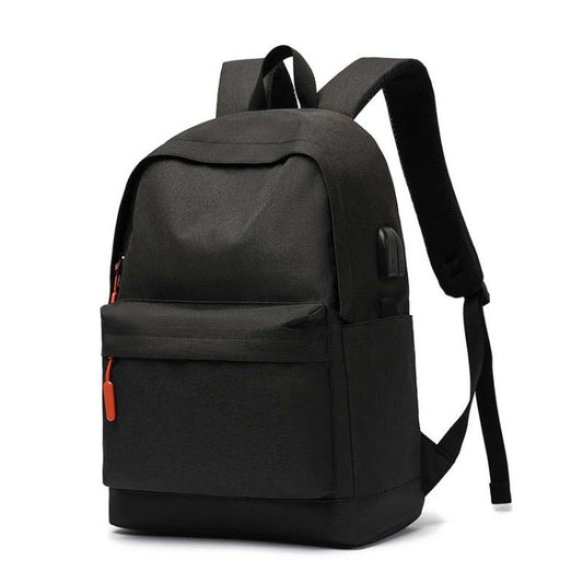 SKV B20537 Sac à dos léger de voyage double épaule grande capacité pour ordinateur portable (noir)