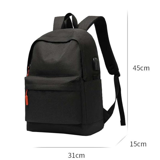 SKV B20537 Sac à dos léger de voyage à double bandoulière grande capacité pour ordinateur portable (gris clair)
