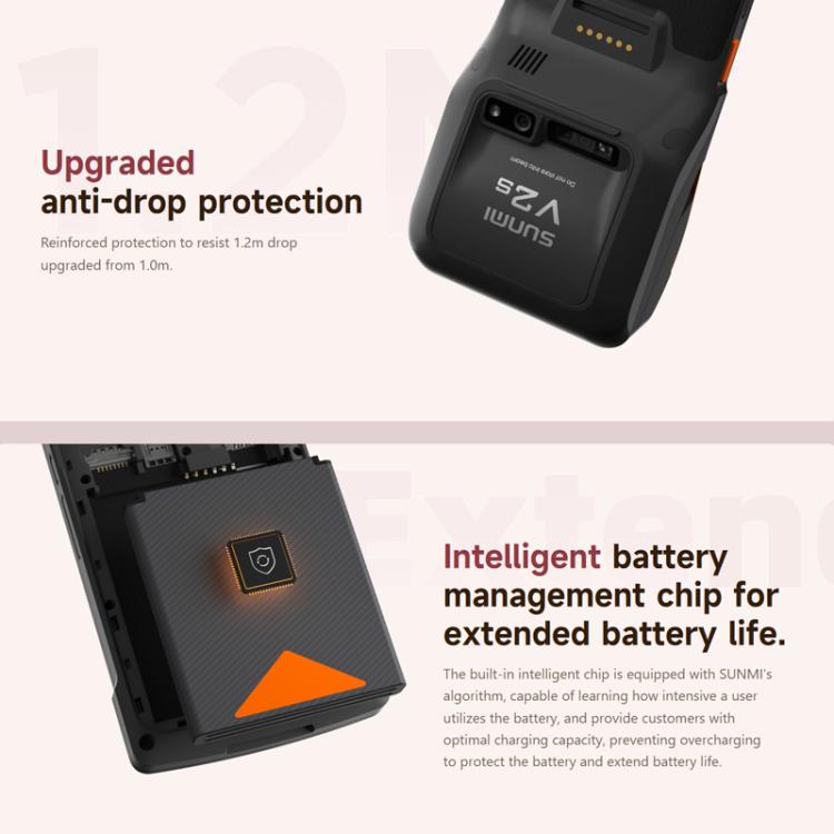 SUNMI V2s Scanning Label Printing Cash Register, Spec: Scanner 2+16G(EU Plug)