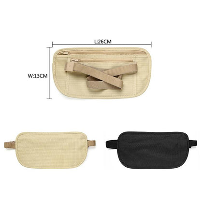 AOTU AT8853 Travelling Close Anti-theft Waist Pack Sports Thin Invisible Wallet(Beige)