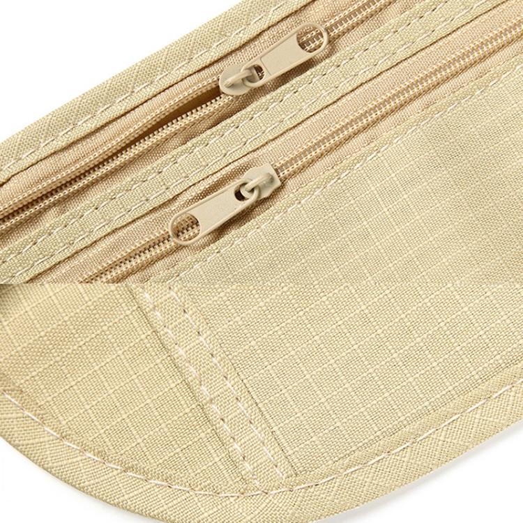 AOTU AT8853 Travelling Close Anti-theft Waist Pack Sports Thin Invisible Wallet(Beige)
