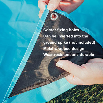 AOTU AT6238 153x143cm Ultra-thin Pocket Moisture Resistant Beach Mat Foldable Portable Picnic Mat(Blue)