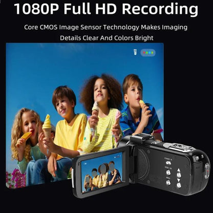 Ordro 1080P 30fps HD Night Vision Infrared Digital Camera(Black)