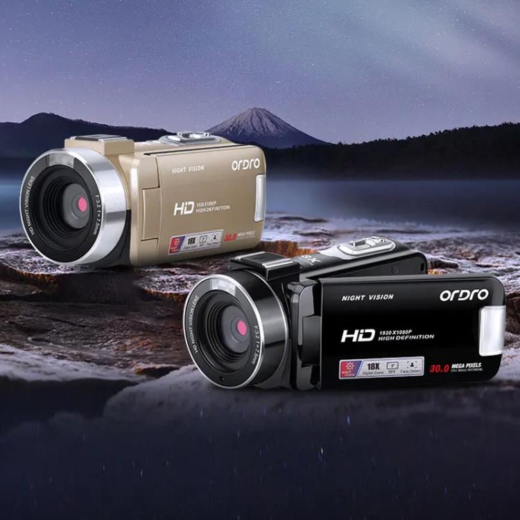 Ordro 1080P 30fps HD Night Vision Infrared Digital Camera(Black)